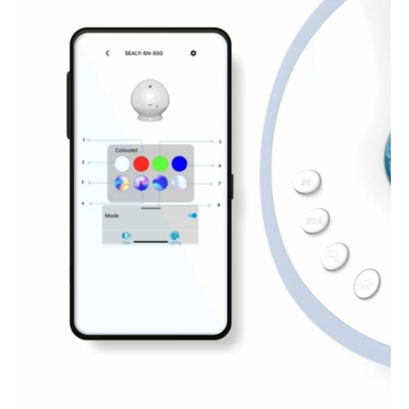 NIB - SEALY KIDS PROJECTOR & SLEEP MACHINE W/BLUETOOTH SPEAKER - Picture 6 of 7